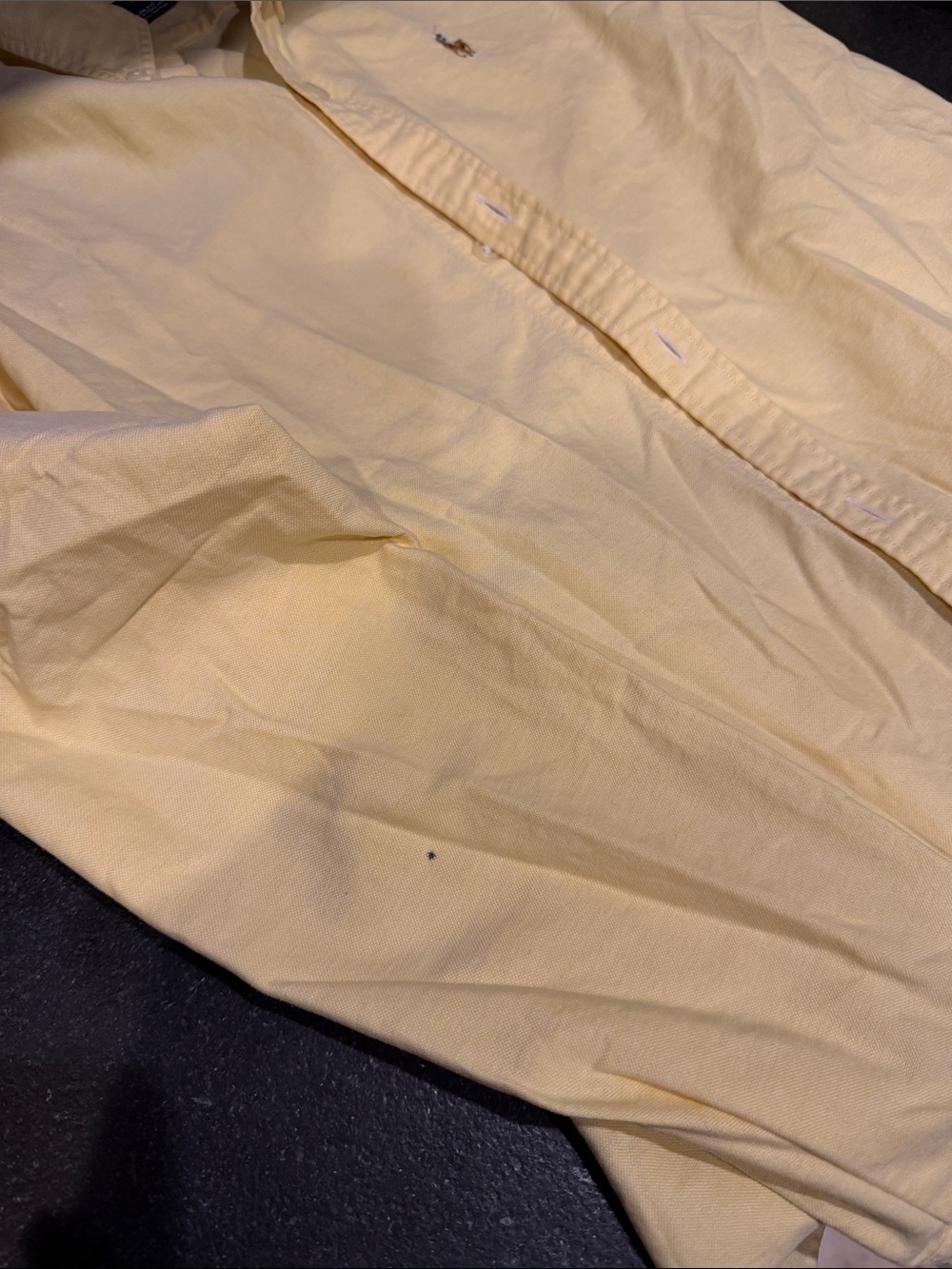 Ralph Lauren Light Yellow Oxford Shirt - Picture 4 of 5